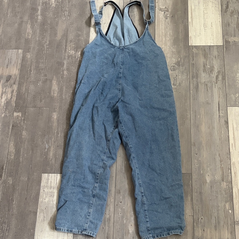 Blue Denim Overalls - loose
